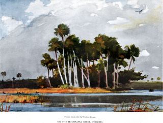 Winslow Homer Homosassa River Florida Original Color Plate from 1904