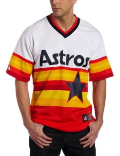 MLB Mens Houston Astros Cooperstown Orange Short Sleeve