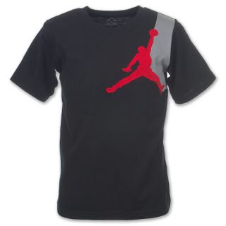 Jordan Graphic Jumpy Kids Tee Shirt Black/Grey/Red
