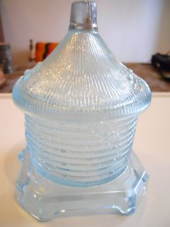 Imperial Irridescent Blue Honey Jar