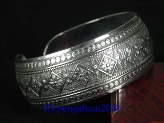  Shipping New in Tibet Style Tibetan Silver Lucky Cuff Bracelet