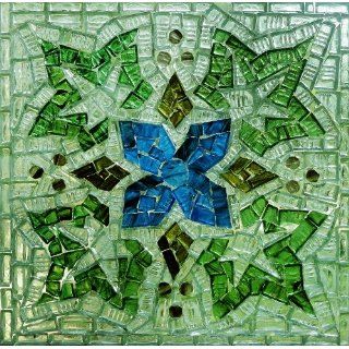 6x6 Crystal Glass Mosaic Tiles Border Wall Floor Bath
