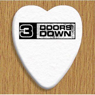 3 Doors Down 5 X Bass Guitar Picks Both Sides Printed