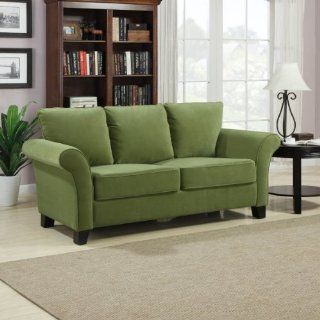   Milan Velvet Sofa (Pear Green) (36H x 74W x 33D)