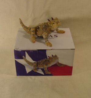 Horned Lizard Toad Frog Figurine Texas Souvenir