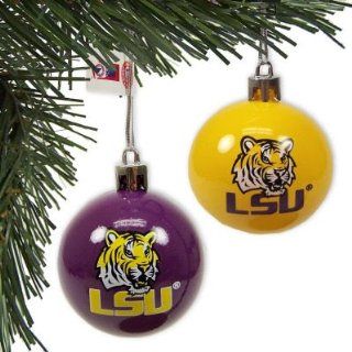 LSU TIGERS OFFICIAL LOGO CHRISTMAS BALL ORNAMENTS (8