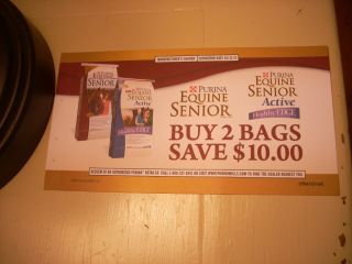 Purina Equine Senior Coupon Save $10 on 2 Bags Horse Feed
