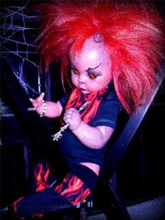  Reborn Satan Devil Demon Doll Art Horror Occult Goth Halloween