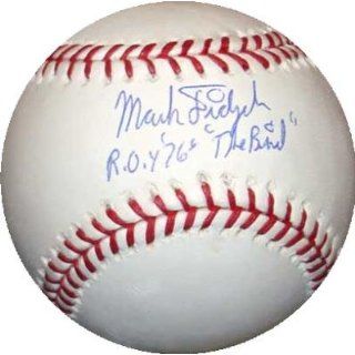  autographed Baseball inscribed The Bird ROY 76