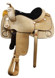 15 Full Rough Out Western Horse Training Saddle Superior Quality by
