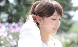 New Hot Korean Stone Earring Clover Handmade Earrings Made in Korea