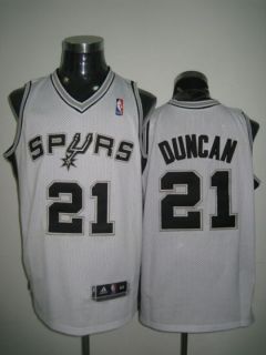 New Men NBA Basketball San Antonio Spurs Tim Duncan Jersey 2 Color M L
