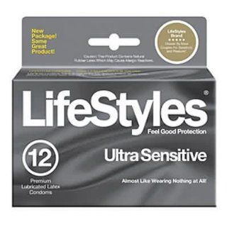 60 Lifestyles Ultra Sensitive Condoms   Tight Ultra