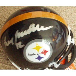 Terry Bradshaw autographed Pittsburgh Steelers mini helmet