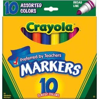 Crayola Fine Line Markers 10/Pkg Classic Colors: Toys