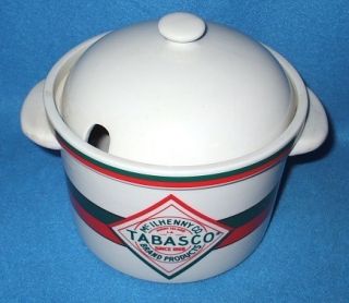 MC Ilhenney Tabasco Brand Hot Sauce Ceramic Soup Tureen