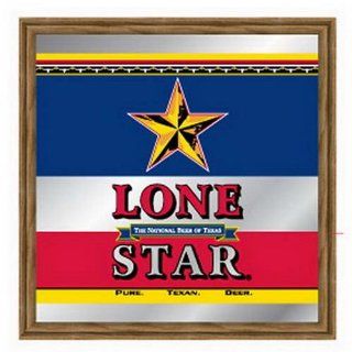 Officially Licensed Lone Star Beer Bar Mirror Sign: Home