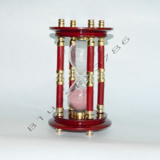Victoria Brass Hourglass Sand Timer ` Victorian Style Hourglass Sand