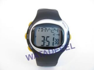 New Pulse Heart Rate Monitor Calories Counter Fitness Watch Black