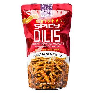 Seakid Crispy Dilis Crispy Fried Spicy Anchovy Teriyaki Style 40g