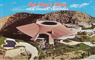 Postcard California Palm Springs Bob Hopes House Color 1970s Aerial