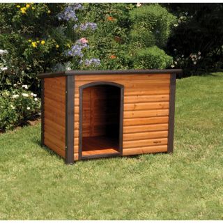 Precision Pet Outback Extreme Log Cabin Dog House in Cedar