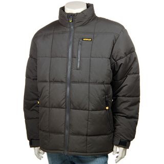 Caterpillar Cat Mens Quilted Insulated Jacket Graphite New