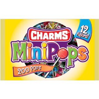Charms Mini Pops, 200 Count Bags 36 Oz (Pack of 6) 