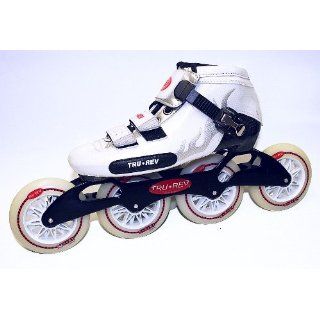 Trurev Carbon Fiber Inline Skates  4 100 Size 7 White