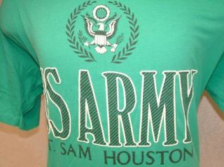 Vtg 80s U s Army T Shirt Fort Sam Houston L Thin Soft