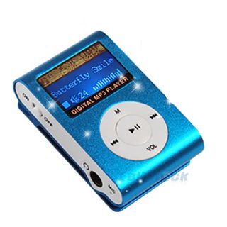 New 4GB Clip MP3 Player with Small LCD Display Screen Built in USB2 0