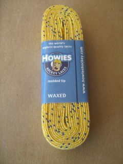 Howies Pro Hockey Skate Laces 130 330cm Yellow Wax