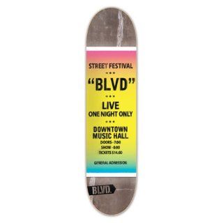 Blvd Concert Series Live Team Skateboard Pro Deck (7.5