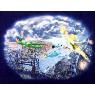 Tinker Bell and Peter Pan Fly to Neverland Fleece Panel