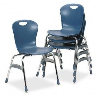 o Virco o   Ergonomic Stack Chair, 18h Zuma Bucket Seat