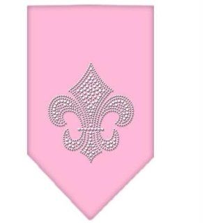 Fleur De Lis Rhinestone Bandana Light Pink Large   Case