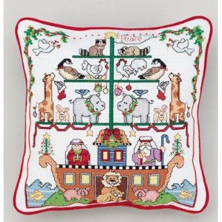Noahs Ark Picture Or Pillow Counted Cross Stitch Kit 9x9