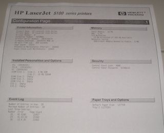 HP LaserJet 5100 LJ5100 Laser Printer 22410 Page Count J6057A 615N