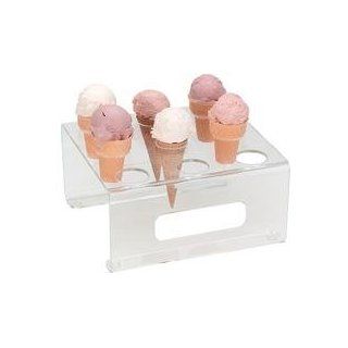 Acrylic Ice Cream Cone Stand   9 Holes