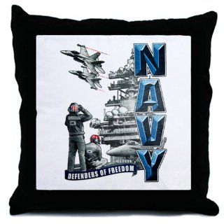 Throw Pillow United States US Navy Defenders of Freedom