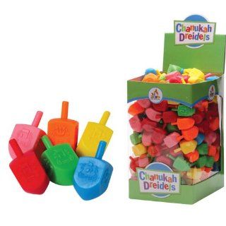 Medium Sized Plastic Multicolored Dreidels in Bulk Pack