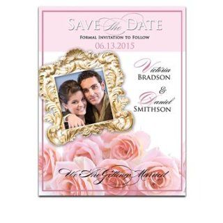 300 Save the Date Cards   Pink Rose Party