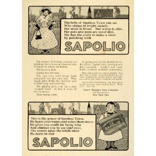 1913 Ad Sapolio Soap Enoch Morgan Spotless Town Poetry