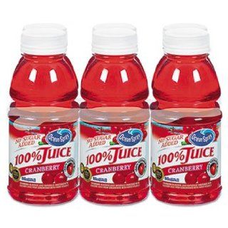 6 Pack 100% Juice, Cranberry, 10 oz. Bottle, 6 per Pack by