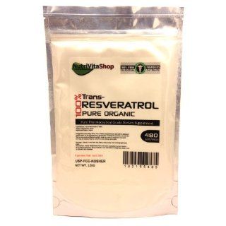 100% PURE Trans Resveratrol Anti Aging Powder KOSHER/USP