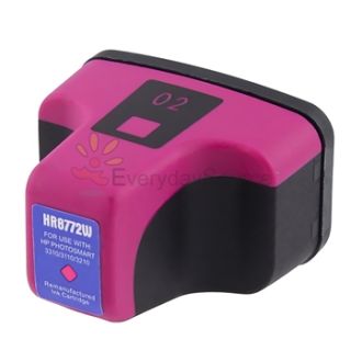 Magenta Printer Ink Cartridge for HP 02 HP02 C6250 3110