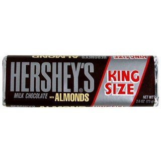 Hersheys Milk Chocolate Bars with Almonds, King Size, 2.6 Ounce Bars