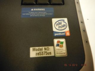 HP Pavilion ZE5300  Pentium 4 No Operating System L K