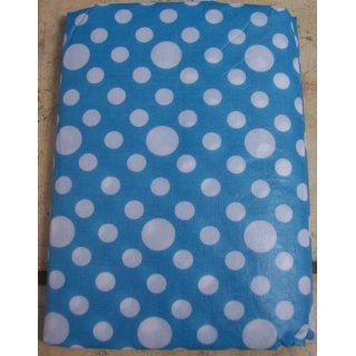 Blue Polka Dot 52 x 70 Oblong Vinyl Party Tablecloth Home