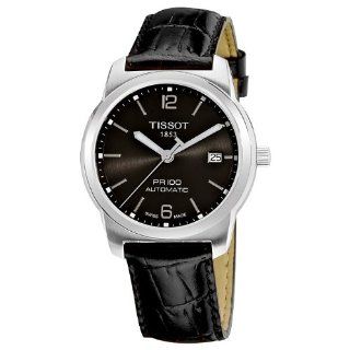 Tissot Mens T0494071605700 PR 100 Black Automatic Dial Watch Watches